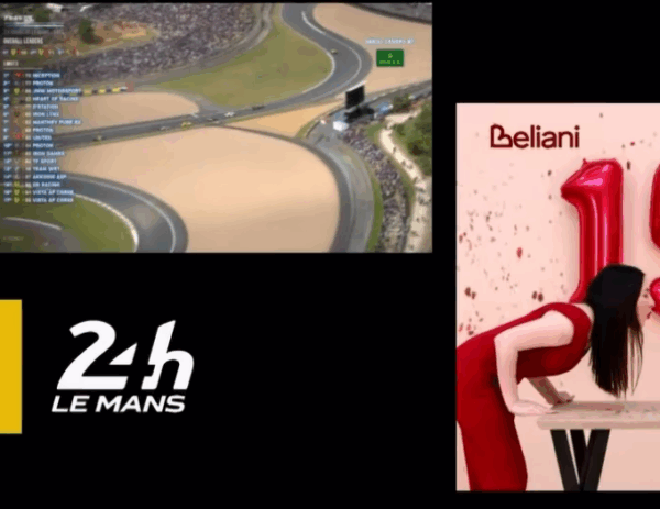 Een voorbeeld van de Split Screen bij RTL 7